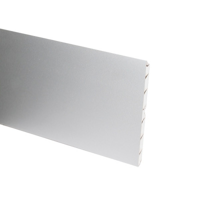 Цоколь кухонный ПВХ Thermoplast MR189-1201 алюминий мат. 100мм